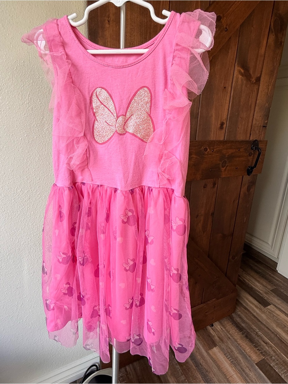 Disney Minnie Mouse Pink Tutu Dress L(10/12) Official Disney EUC